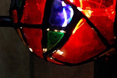 stained glass bulb, 1