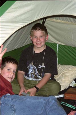 1998 - David Playing Cards on Webelos Campout