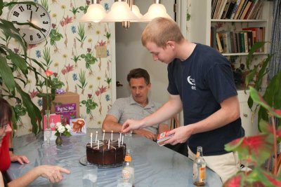 David Lights the Candles