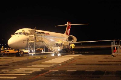 Late night arrival at Darwin