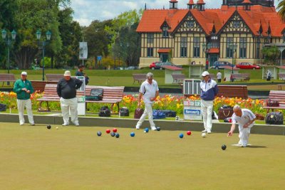 Lawn bowling - not exactly action packed