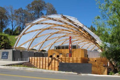 Waitomo visitor center - interesting roof  structure