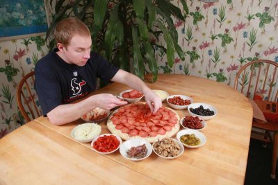 Adding Pepperoni