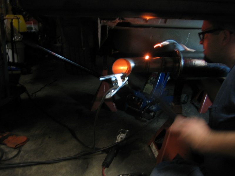 Me welding up my exhaust