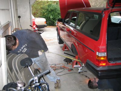 Installing new rear end after breaking the old one