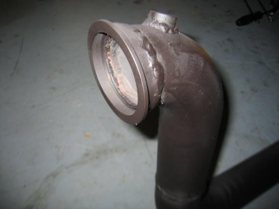 Vbanded downpipe