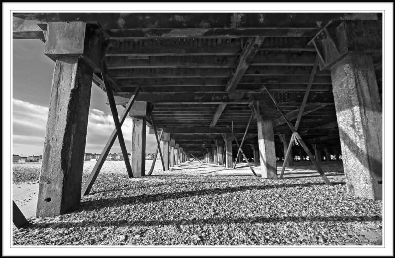 Under the boardwalk!