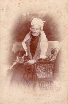 Old lady and her kitten!