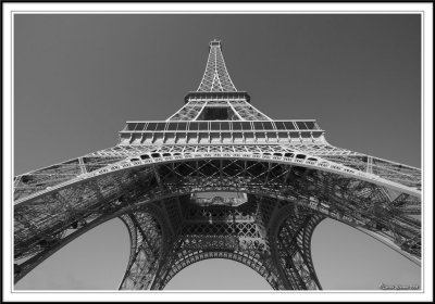 Under the Eiffel tower!