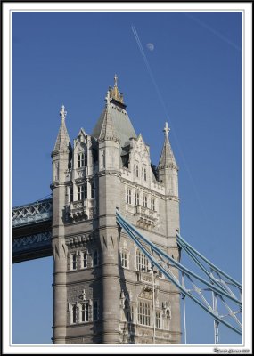 Tower Bridge and the moon!