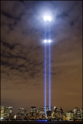 911 Tribute in Light at World Trade Center Site September 11, 2008