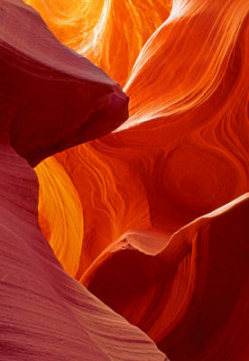 Antelope Canyon abstract, Navajo Reservation, AZ