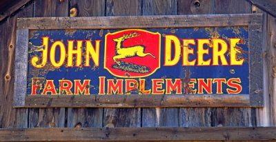 Antique John Deere sign, Leadville, CO