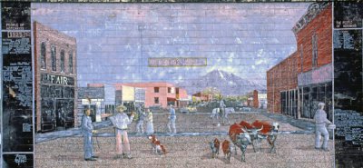 Hotchkiss city history mural, Hotchkiss, CO