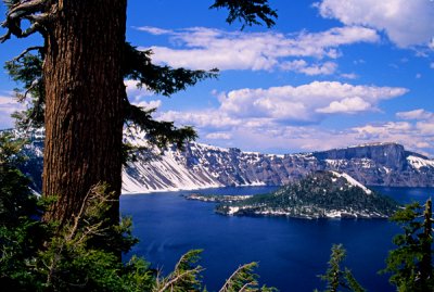 Wizard Island and Llao Rock, Crater Lake National Park, OR