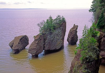 High Tide at the Bay of Fundy, The Rocks Provincial Park, New Brunswick, Canada