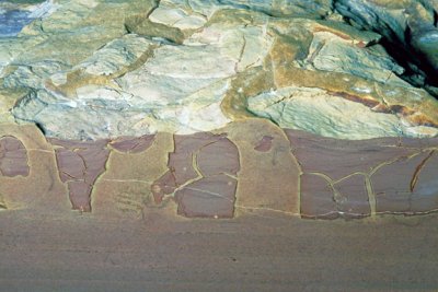 (STRA11) Cross section of same mudcracks
