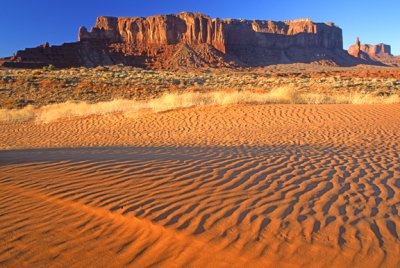 (STRA45) Asymmetrical ripple marks, Monument Valley, AZ