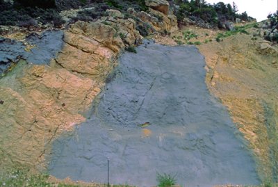 (MW15) Shotcrete used to stabilize slope near Allbuquerque, NM