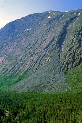(MW21) Rock slide, Banff National Park, Alberta, Canada