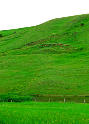 (MW28) Slump block debris flow near Sheridan, WY