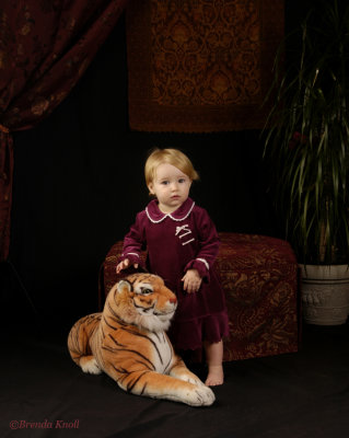 Childrens Portraits in Reds & Browns