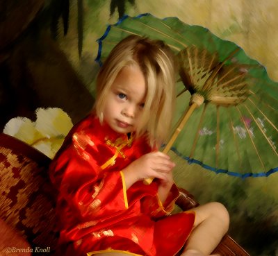 Childrens Portraits in Reds & Browns