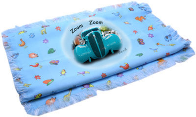 Baby Blanket Blue $30  Custom imprinted