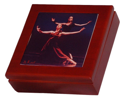 Mahogany color  Keepsake Box with your photo  -$65