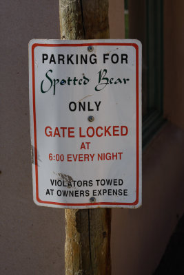 Spotted Bear Parking