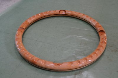 Underside of wheel with cut finger grooves