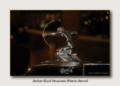 Archer Hood Ornament, 1932 Pierce Arrow