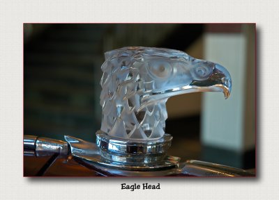 Eagle Head Hood Ornament , 1930 Cord L-29
