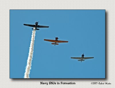 Navy SNJs in Formation