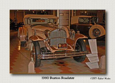 1930 Ruxton Roadster