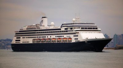 Watched the Zaandam leave in the evening... heavy sigh.