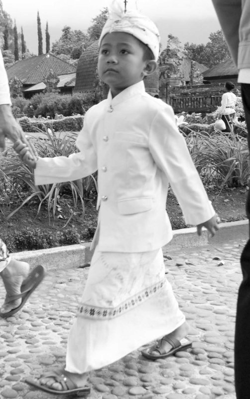 On the way to the temple festival