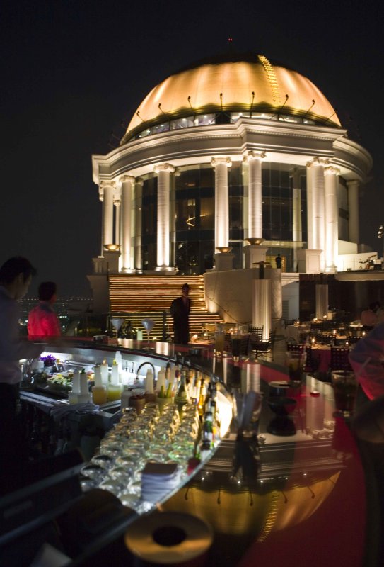 The Sky Bar at the Lebua Hotel in Bangkok