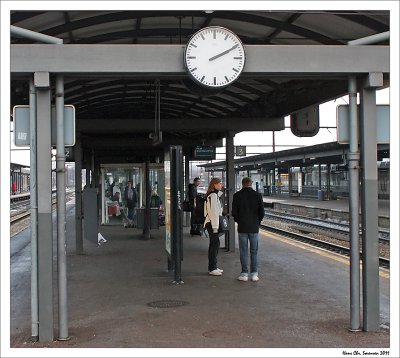 The train station