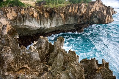 Mahaulepa sandstone/limestone cliffs