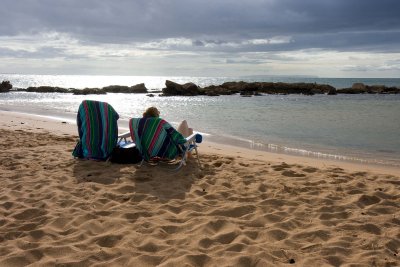 Life's tough -- Salt Pond Beach
