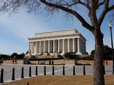 At the Lincoln Memorial