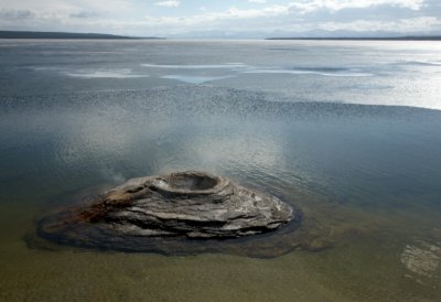Fishing Cone in Yellowstone Lake - Fishermen would pop their catch here to cook it instantly