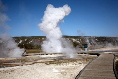 Small Geyser Erupts Unexpectedly