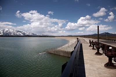 Dam on the Snake River, creating Jackson Lake