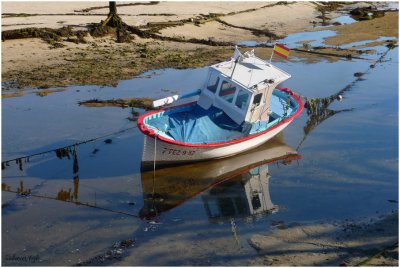 San Ciprian at  low-tide