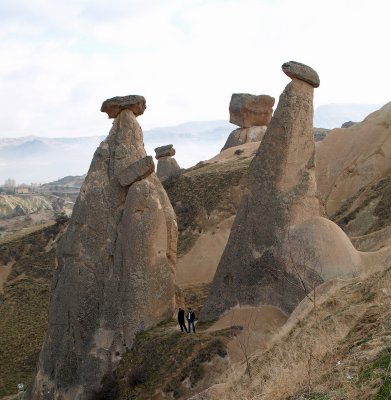 Goreme (rock formations called fairy chimneys by the locals)