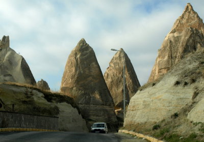 Goreme (rock formations called fairy chimneys by the locals)