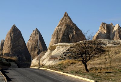 Goreme (rock formations called fairy chimneys by the locals)