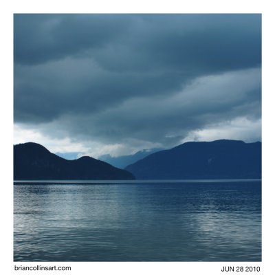 storm across the fjord